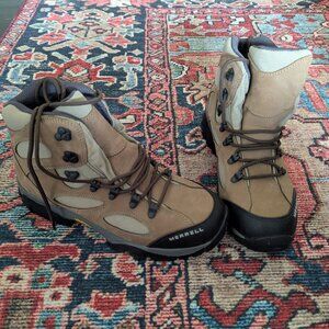 NEW! Merrell Sawtooth Walnut Vibram Boots | Men's Size 9